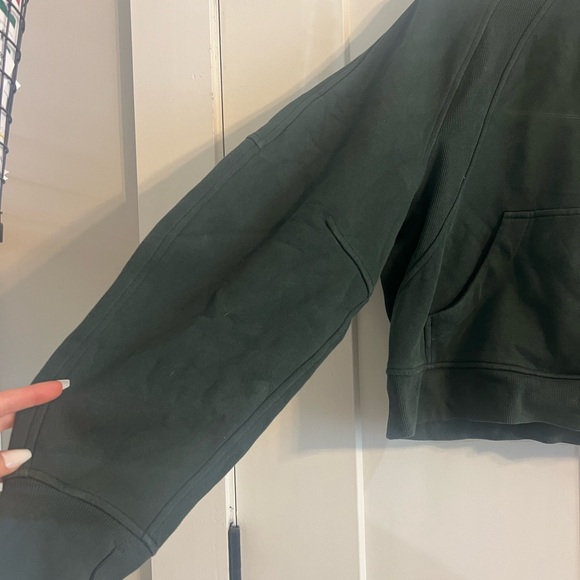 Lululemon Scuba Oversized Half Zip Hoodie, Size M/L, Legacy Green and Gold 💚💛💚💛 - Picture 3 of 16